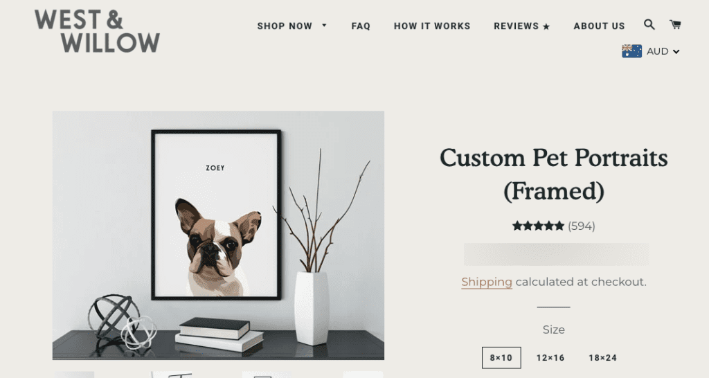 Pet Portraits as Frenchie Gift