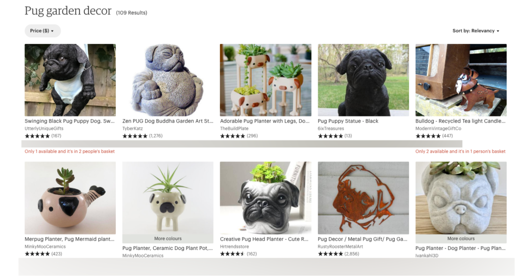 Pug inspired hot sale gifts