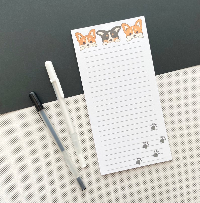 Handmade-Kawaii-Corgi-Memo-Pads-Cute-Memo-Pads-Stationery-Notes-Dog-Lover-Gift-Corgi-Notepads-Corgis-Corgi-gifts-Corgi-Dog